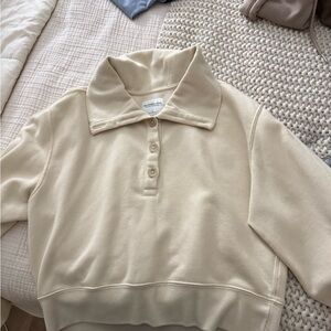 Abercrombie & Fitch Cream Pullover Jacket
